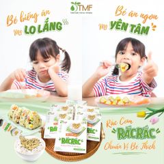 Gia vị rắc cơm rong biển Tâm Minh Foods - Hộp 6 gói cho bé ăn dặm, tự nhiên, giàu dinh dưỡng và an toàn sức khỏe