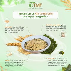 Gia vị rắc cơm rong biển Tâm Minh Foods - Hộp 6 gói cho bé ăn dặm, tự nhiên, giàu dinh dưỡng và an toàn sức khỏe