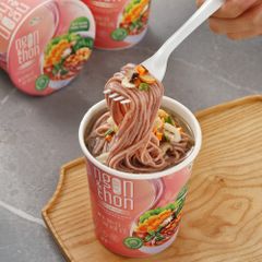 Thùng 12 bún tảo xoắn + 12 bún rau củ gạo lứt ăn liền NGON & THON eatclean giảm cân TÂM MINH FOODS