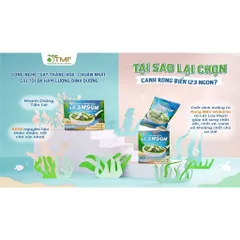 Thùng 12 Hộp Canh Rong Biển Ăn Liền 10 Gói x 5.5g - Dinh Dưỡng Tâm Minh Foods, Không Bột Ngọt, Giàu Vitamin, Tốt Cho Tim Mạch