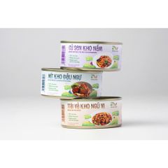 Thùng mix 3 món kho tiện lợi Tâm Minh Foods - Mít kho đậu ngự, Củ sen kho nấm & Trái vả kho ngũ vị, ăn ngon, giàu dinh dưỡng