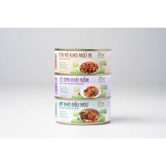Thùng mix 3 món kho tiện lợi Tâm Minh Foods - Mít kho đậu ngự, Củ sen kho nấm & Trái vả kho ngũ vị, ăn ngon, giàu dinh dưỡng