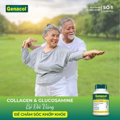 Viên uống Genacol Plus Collagen - Hỗ trợ thoái hóa khớp, giảm đau khớp hiệu quả, bổ sung glucosamin cho sức khỏe xương khớp.