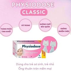 Nước Muối Sinh Lý Physiodose Pháp 5ml cho Trẻ Sơ Sinh - Hộp 40 Ống Giúp Làm Sạch Mũi và Bảo Vệ Sức Khỏe Bé Yêu