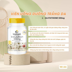 Viên Uống Trắng Da Warnke L-Glutathion 500mg 100 Viên