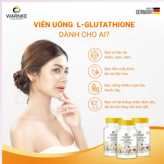 Viên Uống Trắng Da Warnke L-Glutathion 500mg 100 Viên