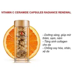 Viên Nang Elizabeth Arden Vitamin C Ceramide Capsules - Dưỡng Sáng Da và Chống Lão Hóa Hiệu Quả, Hỗ Trợ Cải Thiện Độ Đàn Hồi Da