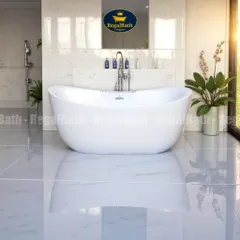 Bồn Tắm Massage Cao Cấp Dáng Thỏi Vàng RB-17TV - Regalbath với Hệ Thống Sục Khí và Đèn LED Sang Trọng, Thư Giãn tại Nhà