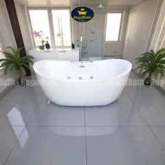 Bồn Tắm Massage Cao Cấp Dáng Thỏi Vàng RB-17TV - Regalbath với Hệ Thống Sục Khí và Đèn LED Sang Trọng, Thư Giãn tại Nhà
