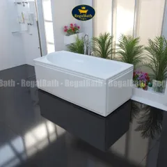 Bồn Tắm Dài 1m5 Regalbath RB-15B - Thiết Kế Thanh Lịch, Nhỏ Gọn, Cao Cấp, Phù Hợp Phòng Tắm Hạn Chế Diện Tích