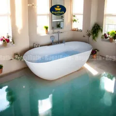 Bồn Tắm Oval Massage Cao Cấp Regalbath RB-15O-CM 1m5 - Thiết Kế Cạnh Mỏng, Sang Trọng, Dễ Lắp Đặt, Thư Giãn Tại Nhà