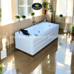 Bồn Tắm Massage RegalBath 1m6 (RB-16B) - Thiết Kế Dài Tinh Giản, Chất Liệu Acrylic Cao Cấp, Thư Giãn Spa Tại Nhà