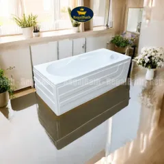 Bồn Tắm Massage RegalBath 1m6 (RB-16B) - Thiết Kế Dài Tinh Giản, Chất Liệu Acrylic Cao Cấp, Thư Giãn Spa Tại Nhà