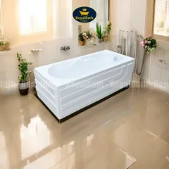 Bồn Tắm Massage RegalBath 1m6 (RB-16B) - Thiết Kế Dài Tinh Giản, Chất Liệu Acrylic Cao Cấp, Thư Giãn Spa Tại Nhà