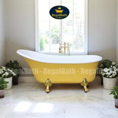 Bồn Tắm Chân Rồng Regalbath 1m5 RB-15CR - Thiết Kế Cổ Điển Sang Trọng, Chất Liệu Acrylic Cao Cấp, Phù Hợp Mọi Không Gian