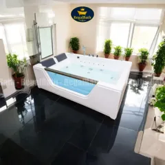 Bồn Tắm Đôi Massage RB-1711 Regalbath - Thiết Kế Kính Sang Trọng, Thư Giãn Cho 2 Người, Không Gian Spa Tại Nhà