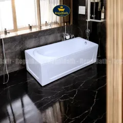 Bồn Tắm Dài Regalbath RB-17A 1m7 - Bồn Acrylic Sang Trọng Đối Với Phòng Tắm Hiện Đại - Thiết Kế Tối Giản, Tiện Nghi, Massage Tùy Chọn