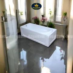 Bồn Tắm Dài Regalbath RB-17A 1m7 - Bồn Acrylic Sang Trọng Đối Với Phòng Tắm Hiện Đại - Thiết Kế Tối Giản, Tiện Nghi, Massage Tùy Chọn