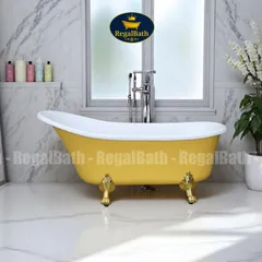 Bồn Tắm Chân Rồng Regalbath RB-17CR Sang Trọng 1m7 - Bồn Tắm Cổ Điển Cao Cấp, Thiết Kế Độc Lập, Chất Liệu Acrylic Chống Ố