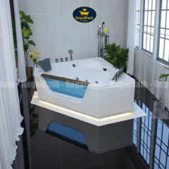 Bồn Tắm Góc Kín Vách 1M4 RegalBath RB-R14K - Thiết Kế Sang Trọng, Dễ Lắp Đặt, Tối Ưu Cho Không Gian Nhỏ