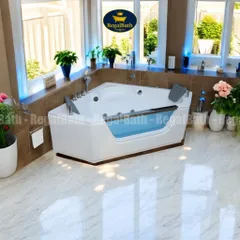 Bồn Tắm Góc Kín Vách 1M4 RegalBath RB-R14K - Thiết Kế Sang Trọng, Dễ Lắp Đặt, Tối Ưu Cho Không Gian Nhỏ
