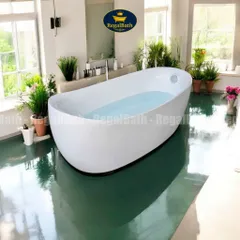 Bồn Tắm Dáng Cá Heo RB-17CH Regalbath - Thiết Kế Nghệ Thuật Độc Đáo, Chất Liệu Acrylic Cao Cấp, Thoải Mái và Bền Đẹp