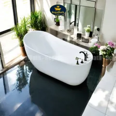 Bồn Tắm Dáng Cá Heo RB-17CH Regalbath - Thiết Kế Nghệ Thuật Độc Đáo, Chất Liệu Acrylic Cao Cấp, Thoải Mái và Bền Đẹp