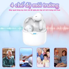 Máy trợ thính Bluetooth FUNMIC EN-IA102D - Thiết bị trợ thính cao cấp cho người già, lọc tiếng ồn, âm thanh rõ ràng, dễ sử dụng.