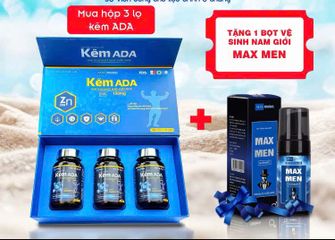 Kẽm ADA Nguyên Hộp 90 Viên  Tặng Bọt Vệ Sinh Hương Nước Hoa, Hàng Chuẩn Xịn
