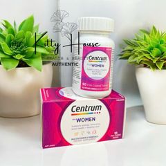 Viên uống bổ sung vitamin Centrum For Women 90 viên - Tăng cường sức đề kháng và hỗ trợ sức khỏe cho phụ nữ dưới 50 tuổi