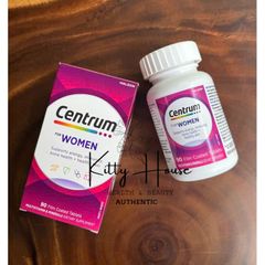 Viên uống bổ sung vitamin Centrum For Women 90 viên - Tăng cường sức đề kháng và hỗ trợ sức khỏe cho phụ nữ dưới 50 tuổi