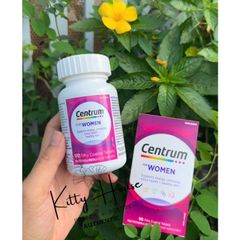 Viên uống bổ sung vitamin Centrum For Women 90 viên - Tăng cường sức đề kháng và hỗ trợ sức khỏe cho phụ nữ dưới 50 tuổi