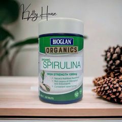 Viên Uống Tảo Xoắn Spirulina Hữu Cơ Bioglan 1000mg - Hỗ Trợ Tim Mạch, Tăng Cường Sức Khỏe và Chống Oxy Hóa - 200 Viên Chính Hãng