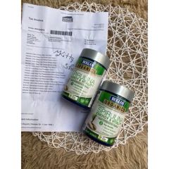 Viên Uống Tảo Xoắn Spirulina Hữu Cơ Bioglan 1000mg - Hỗ Trợ Tim Mạch, Tăng Cường Sức Khỏe và Chống Oxy Hóa - 200 Viên Chính Hãng