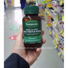 Viên uống hỗ trợ chức năng gan Thompson's Milk Thistle 42000mg - Bổ gan, thải độc, 60 viên cho người viêm gan, xơ gan