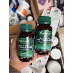 Viên uống hỗ trợ chức năng gan Thompson's Milk Thistle 42000mg - Bổ gan, thải độc, 60 viên cho người viêm gan, xơ gan
