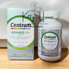 Viên Uống Bổ Sung Vitamin Centrum Advance 50+ Dành Cho Người Trên 50 Tuổi - Tăng Cường Sức Khỏe 150 Viên