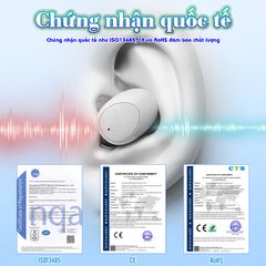 Máy Trợ Thính Không Dây FUNMIC EN-IA001A - Tai Nghe Trợ Thính Chống Ồn Chất Lượng Cao, Thiết Kế Nhẹ Nhàng, Thời Gian Sử Dụng 20 Giờ