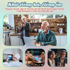 Tai Nghe Trợ Thính Không Dây FUNMIC EN-D22 - Âm Thanh Sắc Nét, Thiết Kế Thời Thượng, Chống Ồn Hiệu Quả, Pin 20 Giờ