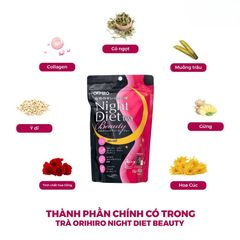 Trà Giảm Cân Ban Đêm Night Diet Tea Orihiro Nhật Bản - Hỗ Trợ Giấc Ngủ Ngon, Đốt Cháy Mỡ, Kiểm Soát Cân Nặng Từ Thiên Nhiên