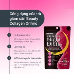 Trà Giảm Cân Ban Đêm Night Diet Tea Orihiro Nhật Bản - Hỗ Trợ Giấc Ngủ Ngon, Đốt Cháy Mỡ, Kiểm Soát Cân Nặng Từ Thiên Nhiên