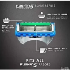 Lưỡi Dao Cạo Râu Gillette Fusion 5 Nhật Bản - 5 Lưỡi Proglide & Proshield Nâng Cao - Cạo Mượt, Dịu Nhẹ Cho Da