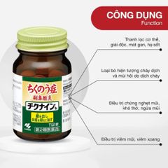 Viên uống xoang Kobayashi Chikunain Nhật Bản - Hỗ trợ cải thiện sức khỏe mũi - Hàng nội địa Nhật Bản