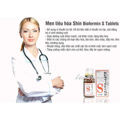 Men Tiêu Hóa Shin Biofermin S Tablets 550 Viên - Hỗ Trợ Tiêu Hóa, Cải Thiện Sức Khỏe Đường Ruột, Sản Phẩm Nội Địa Nhật Bản