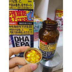 Viên uống bổ não DHA EPA Orihiro 180 viên - Tăng cường trí nhớ, hỗ trợ sức khỏe não bộ, sản phẩm nội địa Nhật Bản.