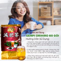 Trà Giảm Mỡ Bụng Orihiro Genpi Tea 60 Gói Nhật Bản - Hỗ Trợ Giảm Cân, Tăng Cường Tiêu Hóa, Chống Oxy Hóa Tự Nhiên