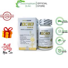 Viên Uống Trắng Da PETYFAN ID30 Gold White & Suncream - Giảm Nám, Chống Nắng, Chống Lão Hóa - Hộp 30 Viên Mỹ