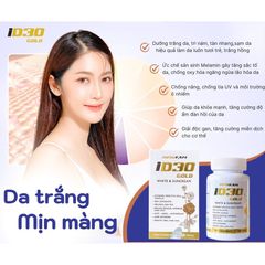 Viên Uống Trắng Da PETYFAN ID30 Gold White & Suncream - Giảm Nám, Chống Nắng, Chống Lão Hóa - Hộp 30 Viên Mỹ