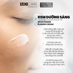 Kem Dưỡng MD CARE Brightening Blemish Cream 50ml - Sáng Da, Đều Màu Da, Cấp Ẩm Chuyên Sâu, Chăm Sóc Da Mặt