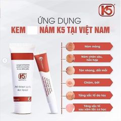 Kem Giảm Sạm Nám K5 Lipogel và K5 Cryolaser - Giải Pháp Làm Sáng Da và Ngăn Ngừa Tăng Sắc Tố Nám Sau Laser